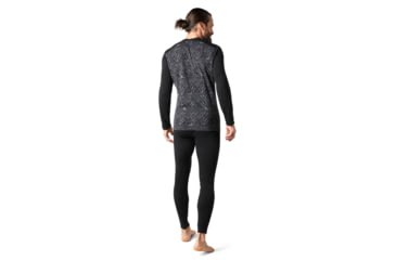 Image of Smartwool Merino 250 Baselayer Pattern Crew - Mens, Black Bryan Iguchi Mountains, 2XL, SW016351F21-XXL