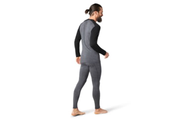 Image of Smartwool Merino 250 Baselayer Pattern Crew - Mens, Medium Gray Tick Stitch, Small, SW016351B99-S