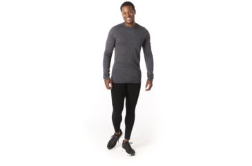 Image of Smartwool Merino 250 Baselayer Pattern Crew - Mens, Medium Gray Tick Stitch, Large, SW0NP601B99-L
