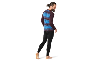 Image of Smartwool Merino 250 Baselayer Pattern Crew - Mens, Woodsmoke Mountain Scape, Medium, SW016351E28-M