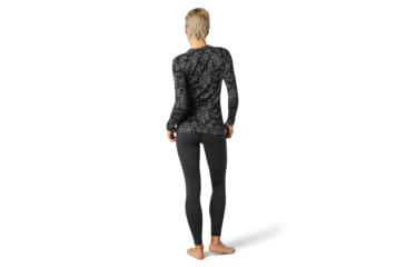 Image of Smartwool Merino 250 Baselayer Pattern Crew - Womens, Black Digital Snowflake, Extra Large, SW016371E36-XL