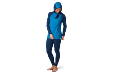 Image of Smartwool Merino 250 Drape Neck Hoodie - Womens, Ocean Abyss Heather, Extra Small, SW019244E22-XS