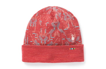 Image of Smartwool Merino 250 Pattern Cuffed Beanie, Masala Digital Snowflake, One Size, SW0SC181E37-1FM