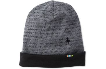 Image of Smartwool Merino 250 Pattern Cuffed Beanie, Medium Gray Tick Stitch, 1FM, SW0SC181B99-1FM