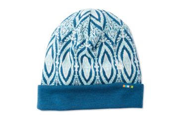 Image of Smartwool Merino 250 Pattern Cuffed Beanie, Nile Blue Medallion, One Size, SW0SC181C17-1FM