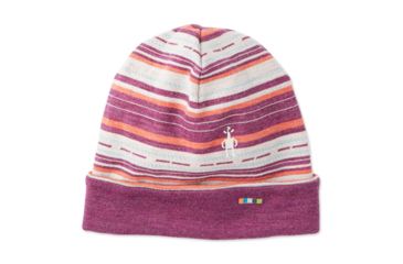 Image of Smartwool Merino 250 Reversible Pattern Cuffed Beanie, Habanero Margarita, Small/Medium, SW018019C19-S/M