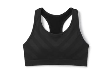 Image of Smartwool Merino Seamless Racerback Bra - Womens, Black, Extra Small, SW016155001-XS