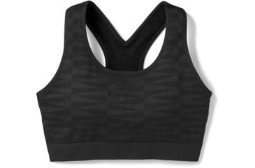 Image of Smartwool Merino Seamless Racerback Bra - Womens, Black, Large, SW016155001-L