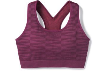 Image of Smartwool Merino Seamless Racerback Bra - Womens, Sangria, Medium, SW016155B48-M