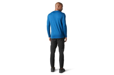 Image of Smartwool Merino Sport 150 Alpine Bear Long Sleeve Graphic Tee - Mens, Alpine Blue, 2XL, SW016294B25-XXL