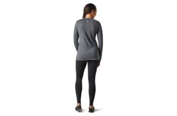 Image of Smartwool Merino Sport 150 Alpine Tree Line Long Sleeve Graphic Tee - Womens, Medium Gray Heather, Extra Small, SW016333084-XS