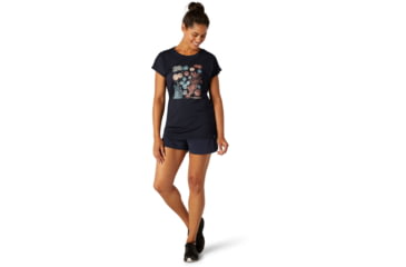 Image of Smartwool Merino Sport 150 Cactus Crop Tee - Womens, Deep Navy, Medium, SW015139092-M