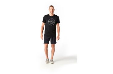 Image of Smartwool Merino Sport 150 Go Far Feel Good Tee - Mens, Black, Small, SW015156001-S