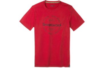 Image of Smartwool Merino Sport 150 Go Far Feel Good Tee - Mens, Chili Pepper Heather, Large, SW015156B95-L