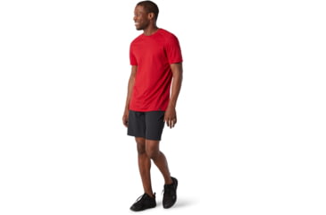 Image of Smartwool Merino Sport 150 Hidden Pocket Tee - Mens, Chili Pepper Heather, Large, SW000371B95-L