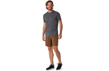 Image of Smartwool Merino Sport 150 Hidden Pocket Tee - Mens, Medium Gray Heather, Extra Large, SW000371084-XL