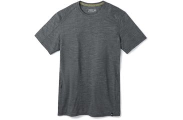 Image of Smartwool Merino Sport 150 Hidden Pocket Tee - Mens, Medium Gray Heather, Extra Large, SW000371084-XL