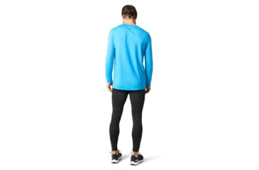 Image of Smartwool Merino Sport 150 Long Sleeve Tunnel Views Graphic Tee - Mens, Ocean Blue, 2XL, SW016293D15-XXL
