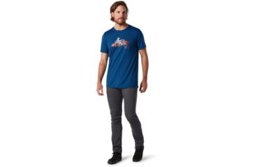 Image of Smartwool Merino Sport 150 Motor Bear Tee - Mens, Alpine Blue, Large, SW000366B25-L