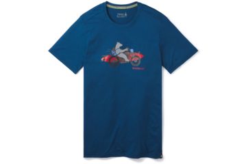 Image of Smartwool Merino Sport 150 Motor Bear Tee - Mens, Alpine Blue, Large, SW000366B25-L