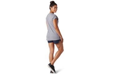 Image of Smartwool Merino Sport 150 Mountain Reflection Tee - Womens, Light Gray Heather, Extra Small, SW016139545-XS