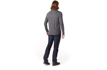 Image of Smartwool Merino Sport 150 Old Man Winter Long Sleeve Tee - Mens, Medium Gray Heather, Small, SW019022084-S