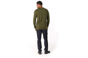 Image of Smartwool Merino Sport 150 Old Man Winter Long Sleeve Tee - Mens, Moss Green Heather, Large, SW019022B45-L