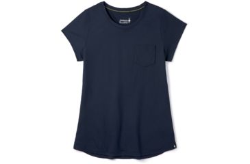Image of Smartwool Merino Sport 150 Pocket Tee - Womens, Deep Navy, Medium, SW016255092-M