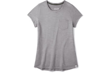 Image of Smartwool Merino Sport 150 Pocket Tee - Womens, Light Gray Heather, Medium, SW016255545-M