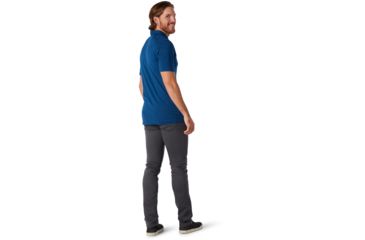Image of Smartwool Merino Sport 150 Polo - Mens, Alpine Blue, Small, SW000372B25-S