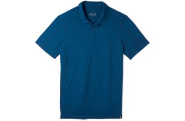 Image of Smartwool Merino Sport 150 Polo - Mens, Alpine Blue, Small, SW000372B25-S