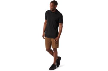 Image of Smartwool Merino Sport 150 Polo - Mens, Black, Large, SW000372001-L