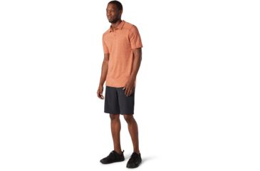 Image of Smartwool Merino Sport 150 Polo - Mens, Bombay Brown Heather, Small, SW000372C92-S