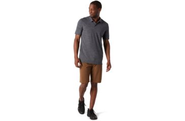 Image of Smartwool Merino Sport 150 Polo - Mens, Medium Gray Heather, Small, SW000372084-S