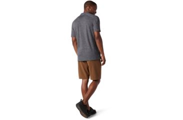 Image of Smartwool Merino Sport 150 Polo - Mens, Medium Gray Heather, Small, SW000372084-S