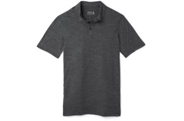 Image of Smartwool Merino Sport 150 Polo - Mens, Medium Gray Heather, Small, SW000372084-S