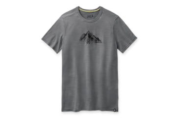 Image of Smartwool Merino Sport 150 Rocky Range Graphic Tee - Mens, Light Gray Heather, Large, SW000796545L
