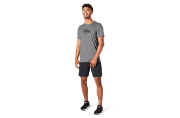 Image of Smartwool Merino Sport 150 Rocky Range T-Shirt - Mens, Light Gray Heather, 2XL, SW000796545-LGH-XX-Large