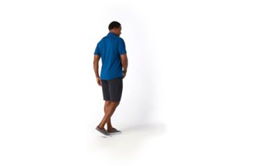 Image of Smartwool Merino Sport 150 Short Sleeve Button Down - Mens, Alpine Blue, Small, SW016203B25-S