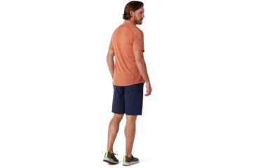 Image of Smartwool Merino Sport 150 Short Sleeve Button Down - Mens, Bombay Brown Heather, Medium, SW016203C92-M