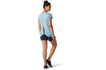 Image of Smartwool Merino Sport 150 Short Sleeve - Womens, Wave Blue Heather, Medium, SW015136D25-M