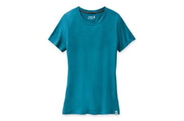 Image of Smartwool Merino Sport 150 Tee - Womens, Light Ocean Abyss Heather, Large, SW000716F67L
