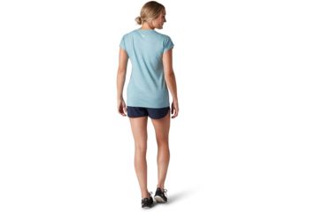Image of Smartwool Merino Sport 150 Tee - Womens, Wave Blue Heather, Large, SW016137D25-L