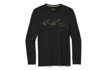 Image of Smartwool Merino Sport 150 Upper Slopes Graphic Tee - Mens, Black, Small, SW016290001-S