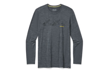 Image of Smartwool Merino Sport 150 Upper Slopes Graphic Tee - Mens, Medium Gray Heather, 2XL, SW016290084-XXL