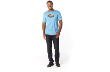 Image of Smartwool Merino Sport 150 Winter Workhorse Tee - Mens, Geyser Blue, Extra Large, SW019020B35-XL