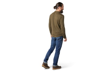 Image of Smartwool Merino Sport 250 Long Sleeve Button Up - Mens, Military Olive Heather, Small, SW016298D12-S