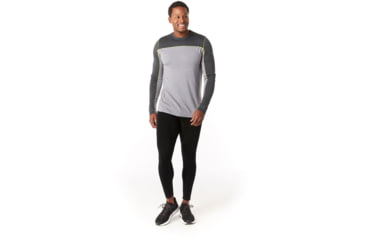 Image of Smartwool Merino Sport 250 Long Sleeve Crew - Mens, Charcoal Heather, 2XL, SW019023010-XXL