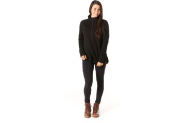 Image of Smartwool Merino Sport Fleece 1/2 Zip Pullover - Womens, Black, Medium, SW019256001-M