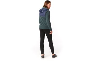 Image of Smartwool Merino Sport Fleece Full Zip Hybrid Hoodie - Mens, Pine Gray Heather, Medium, SW019045B80-M